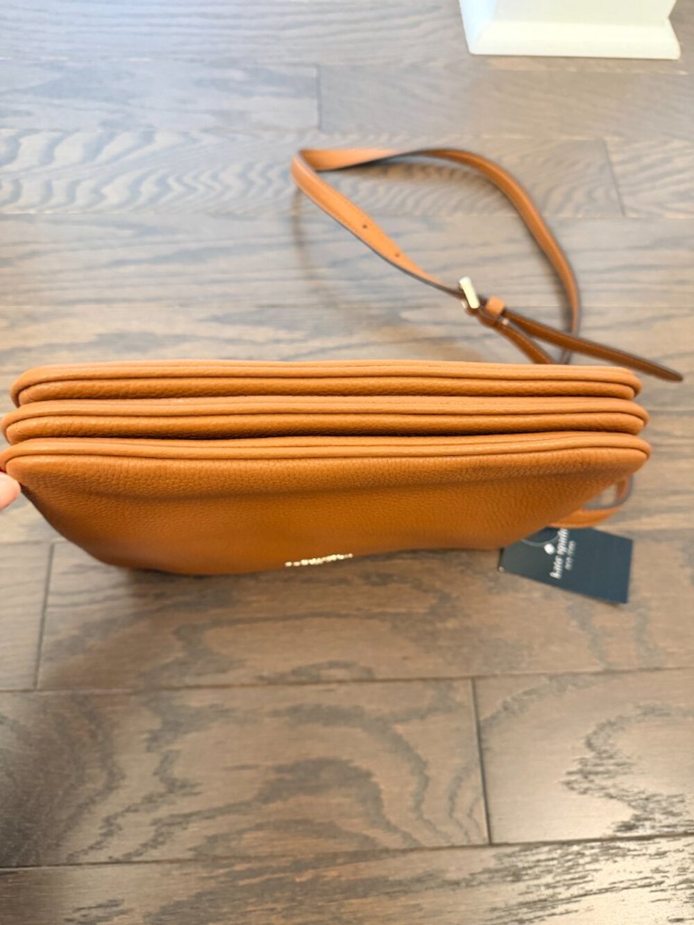 Kate Spade New York Leila Triple Gusset Crossbody, Warm Gingerbread NWT - Picture 5 of 9